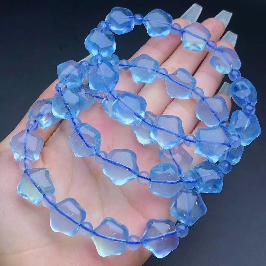 Aquamarine Star Bracelet