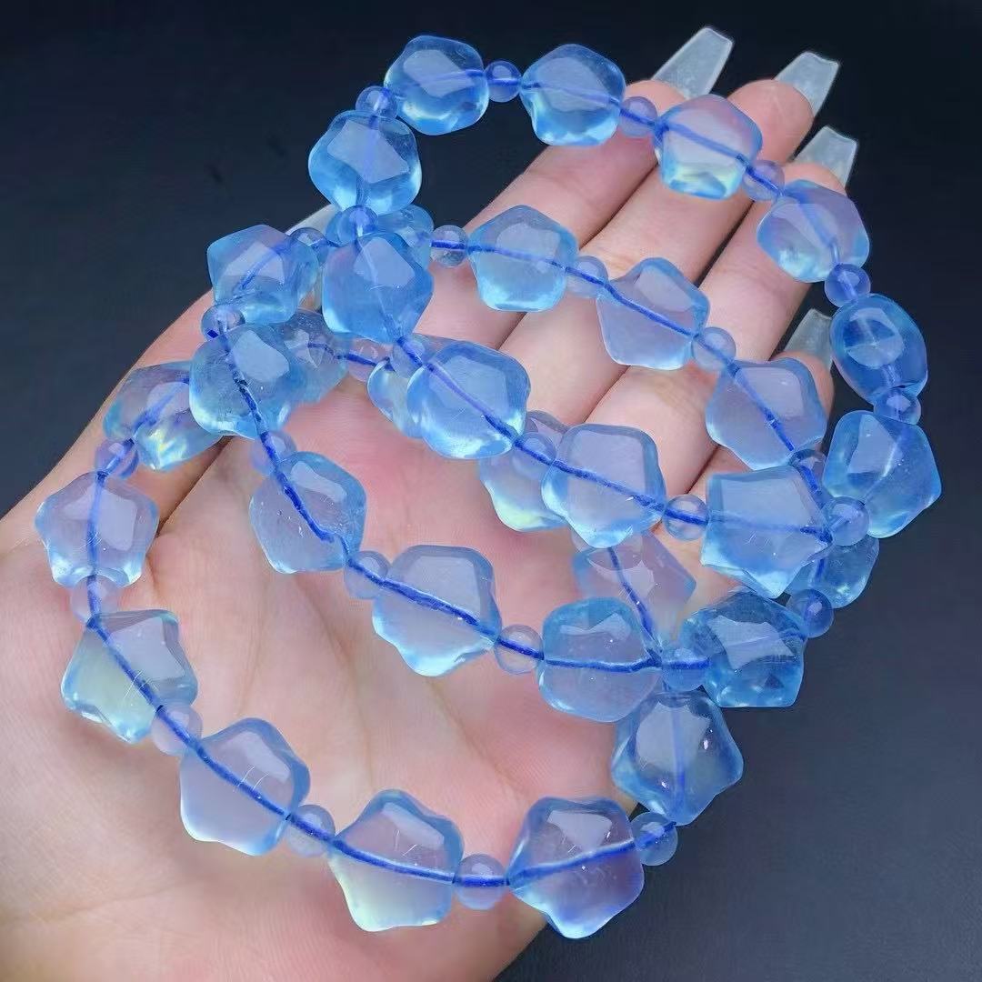 Aquamarine Star Bracelet