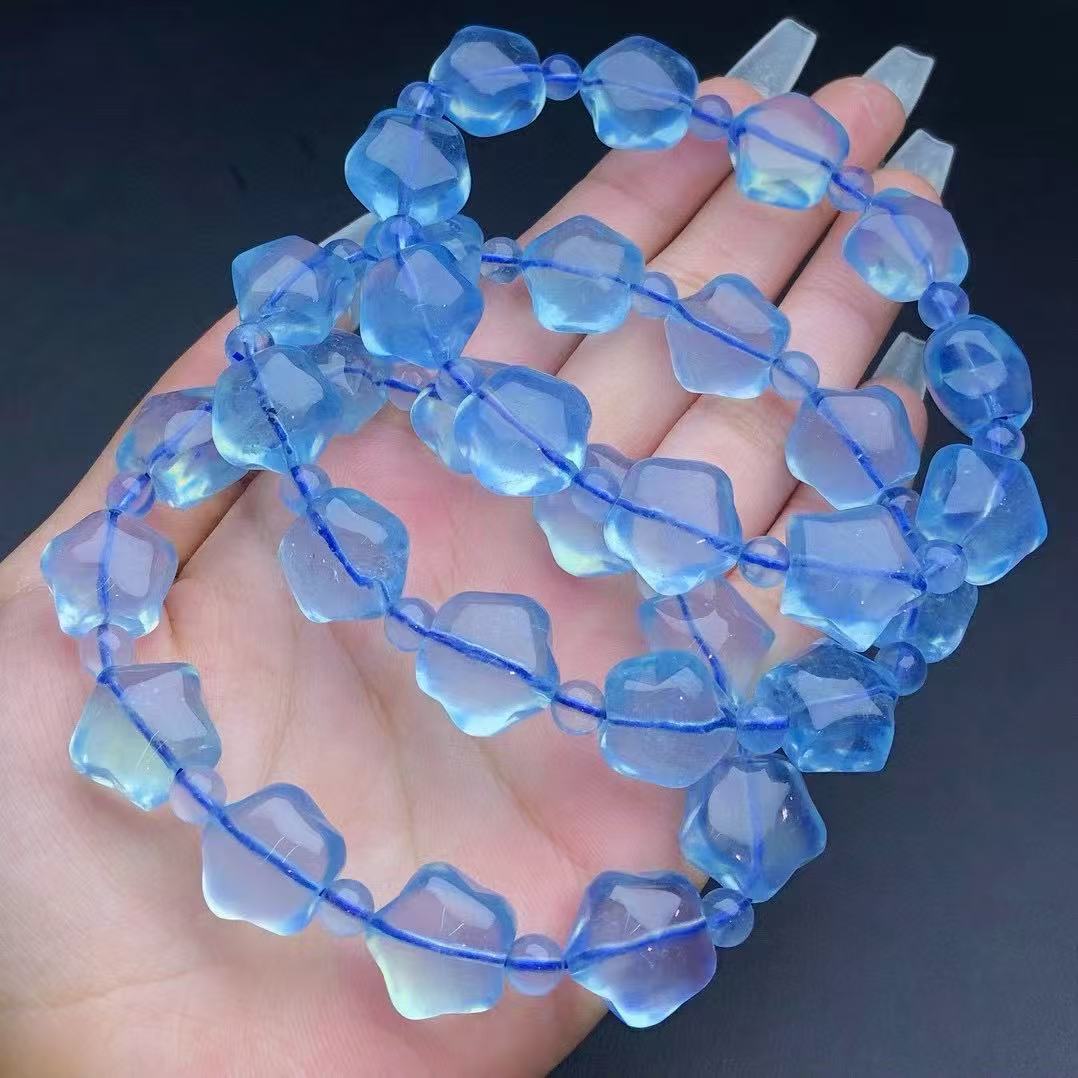 Aquamarine Star Bracelet