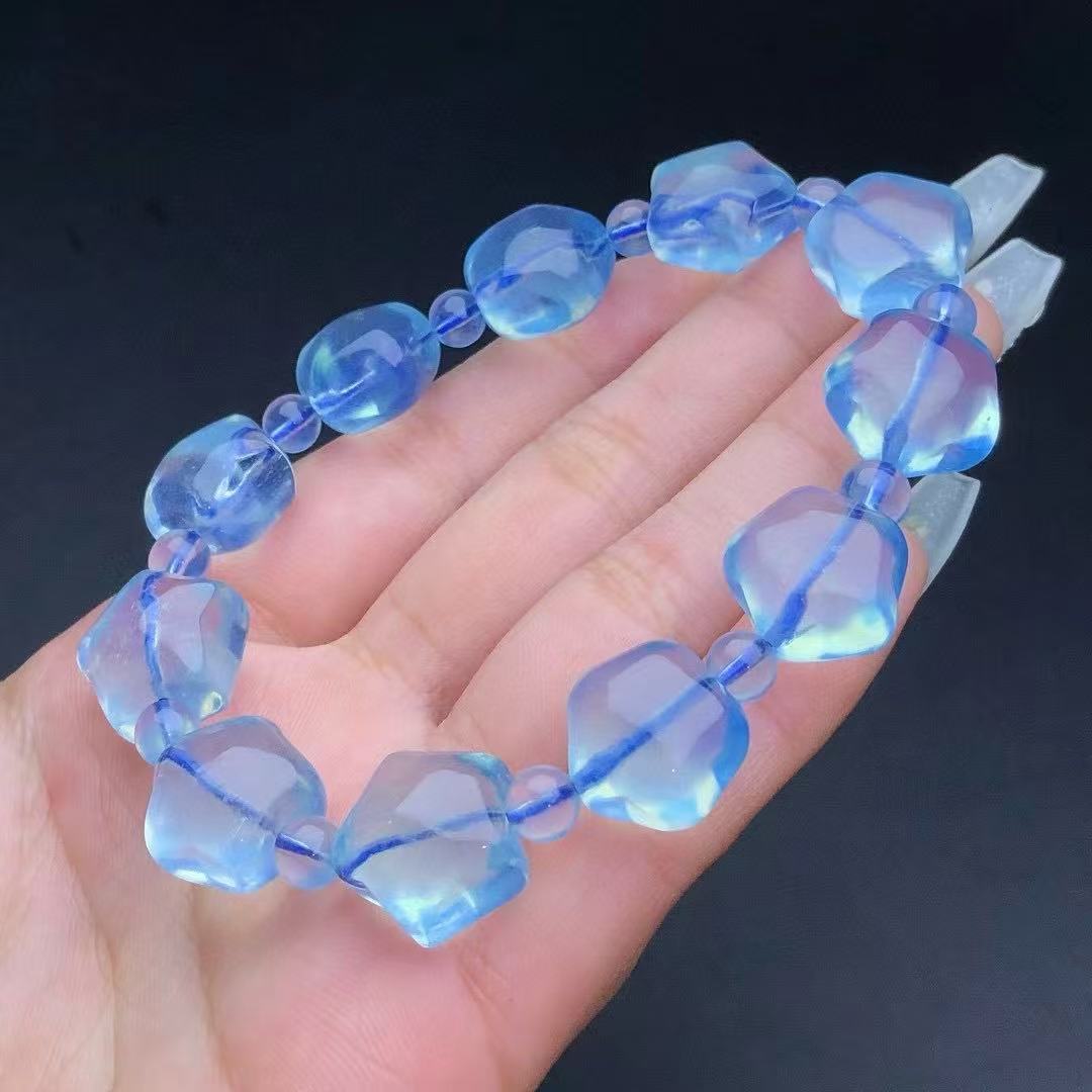 Aquamarine Star Bracelet