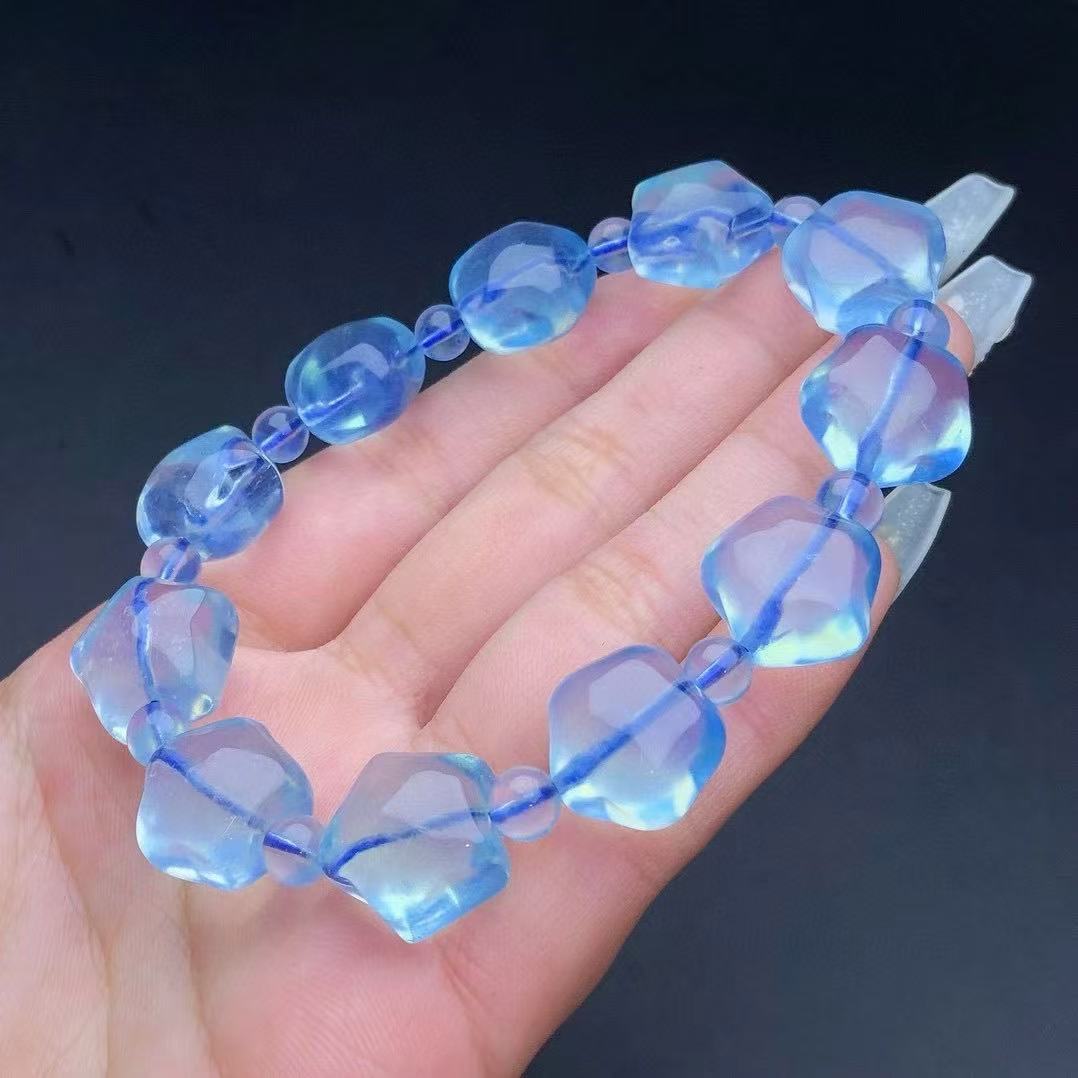 Aquamarine Star Bracelet