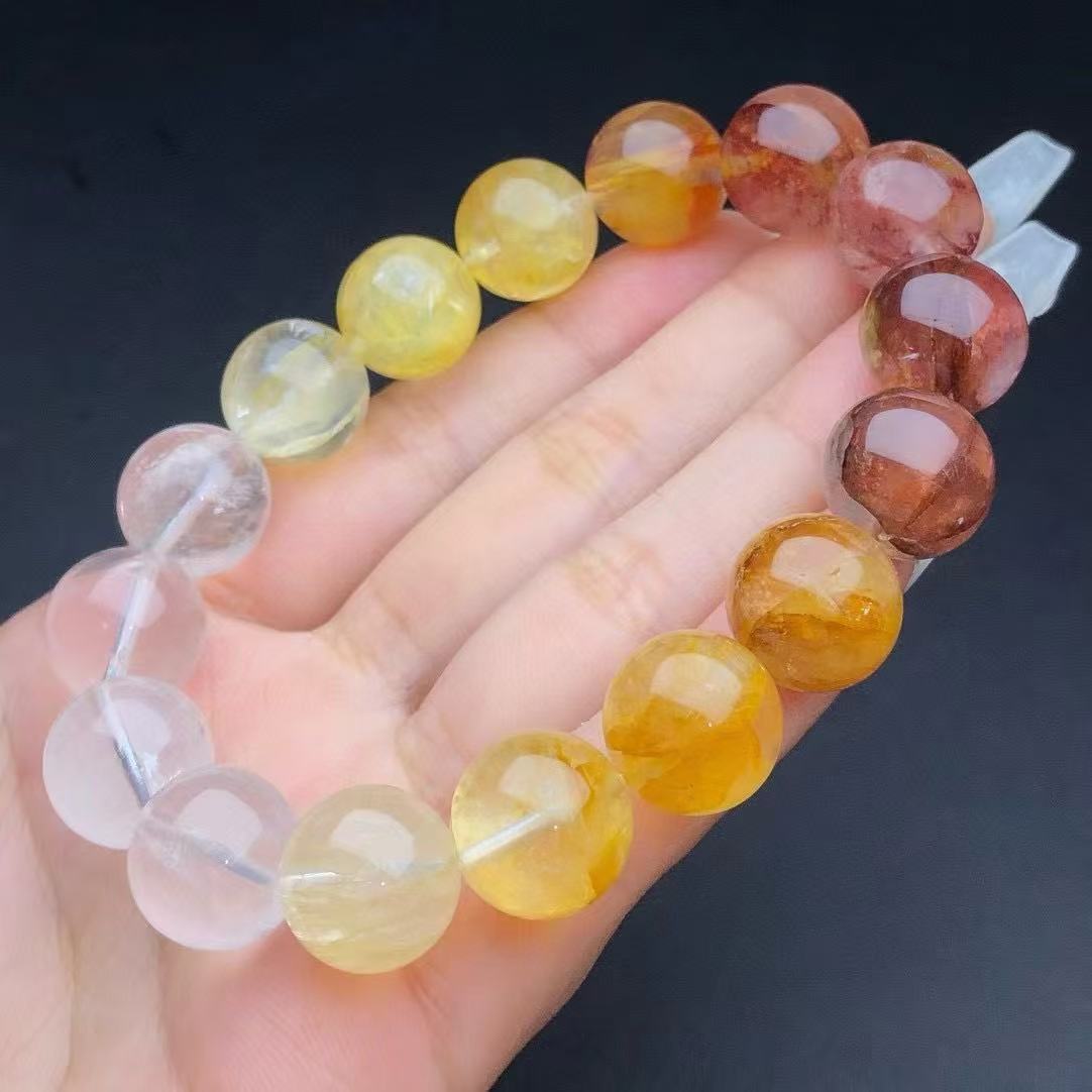 Gradient Colorful Gum Flower Bracelet