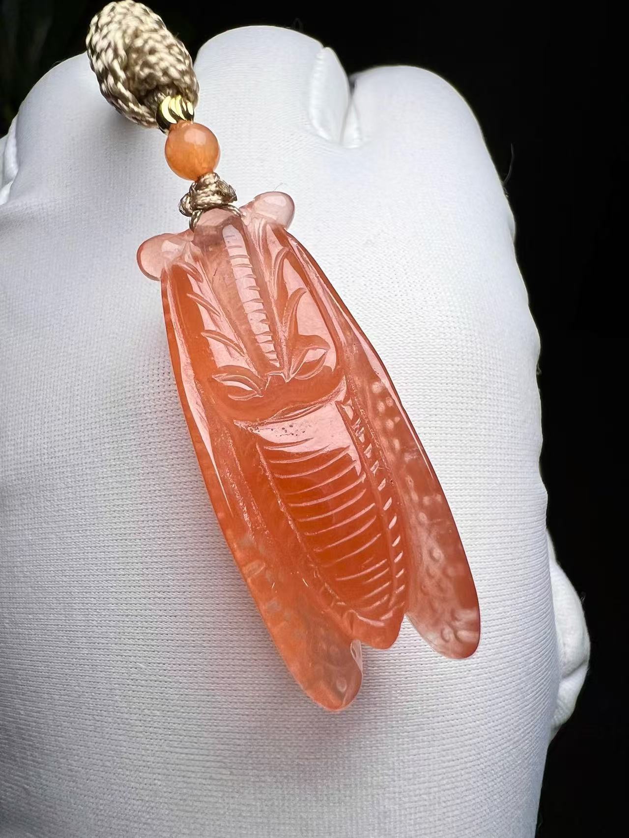 Natural Red Crystal Pendant